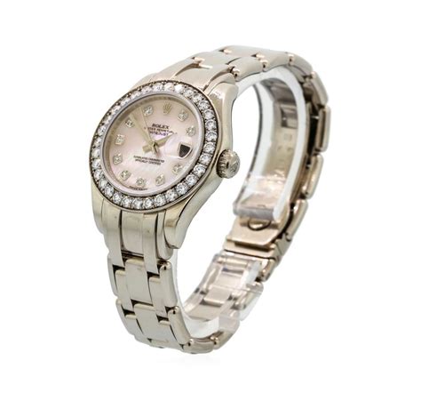 18kt white gold ladies rolex